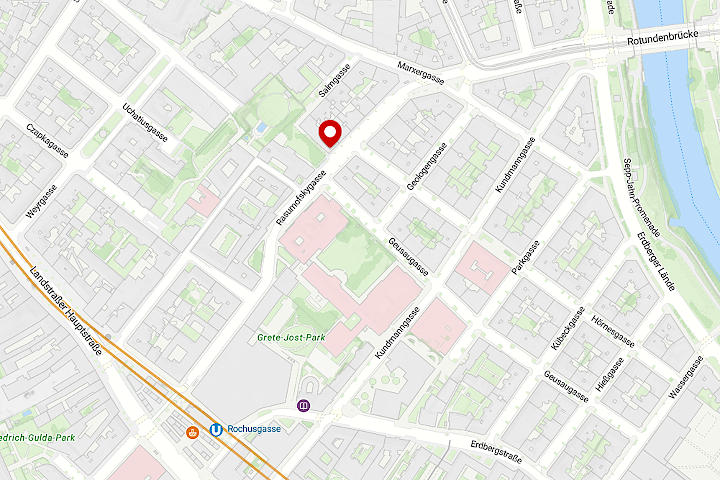 Kartenausschnitt zur Rasumofskygasse 16a/2, 1030 Wien
