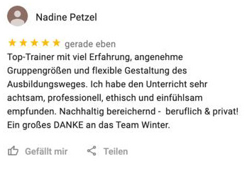 Teilnehmer Feedback für das Team Winter