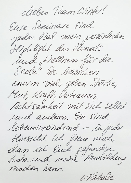 Teilnehmer Feedback: Testimonial 3