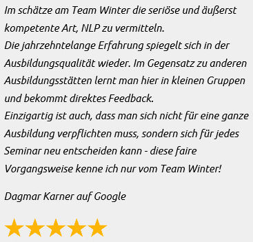 Teilnehmer Feedback: Testimonial dk